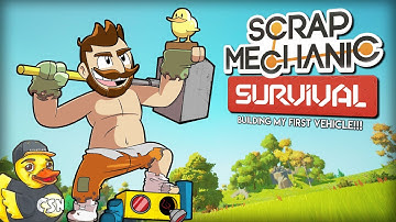 The First Day!!! - Scrap Mechanic Survival #1