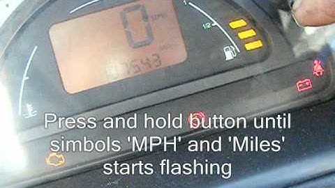Changing The Speedometer on Citroen C2 C3 from MPH to KM/H How to change.wmv