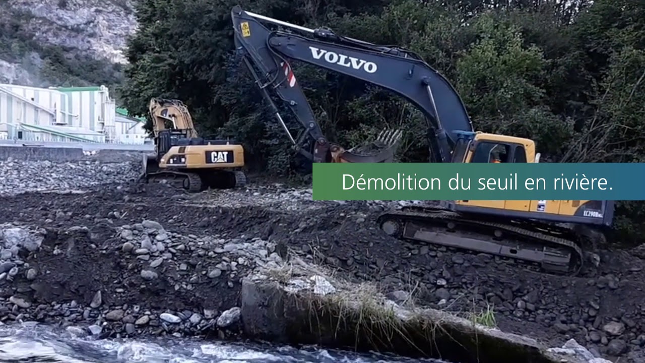 Effacement du seuil de Caubous