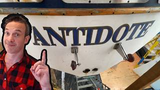 ⛵️ DIY Sailboat  ROTTEN Transom Fix | ANTIDOTE's soggy backside get's a facelift!