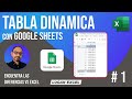 Como hacer una tabla dinámica en Google Sheets, diferencia de tabla dinámica VS Excel 🤔