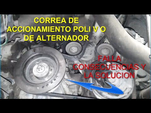 Camioneta Renault Máster correa Poli V o de alternador