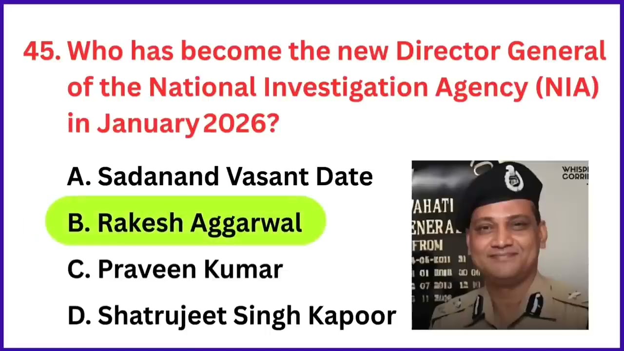 Last 6 Months Current Affairs 2025-26 | Top 100 Most Important Current Affairs | 