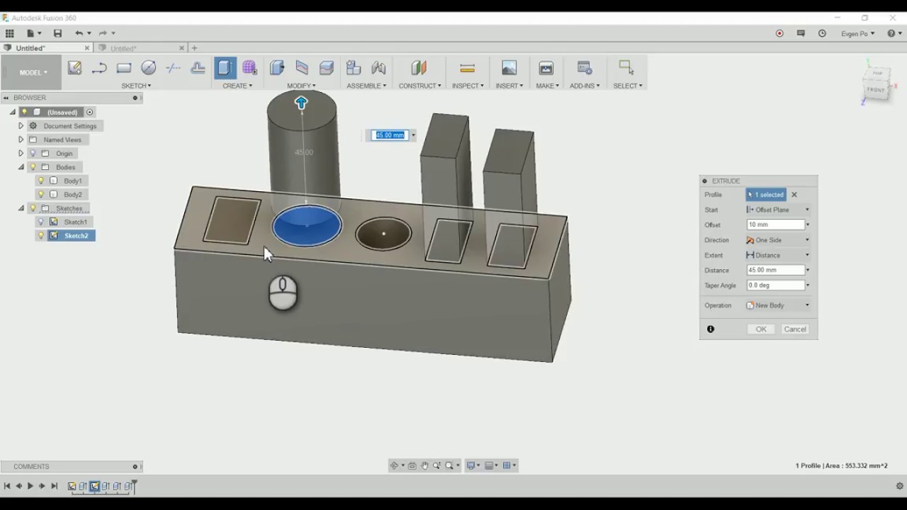 Операция выдавливание компас. Моделирование во Fusion 360. Extrude Fusion 360. Extrude (выдавливание). Выдавливание Инвентор.