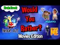 Would you rather workout movies edition  at home family fun fitness  brain break  moana