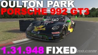 iRacing Porsche 992 GT3 Oulton Park (FIXED) | Track Guide + Hotlap