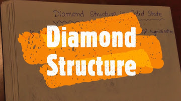 Diamond Structure in Solid State | How to draw Diamond Easily | Diamond Structure Drawing ||