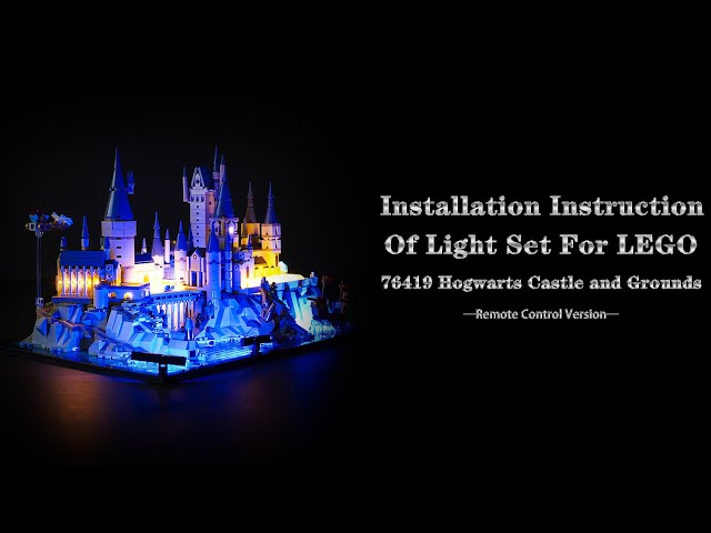 BRIKSMAX Kit luci 2.0 per castello e parco di Hogwarts, innovativa illuminazione a LED compatibile con Lego Harry Potter 76419 (set non incluso