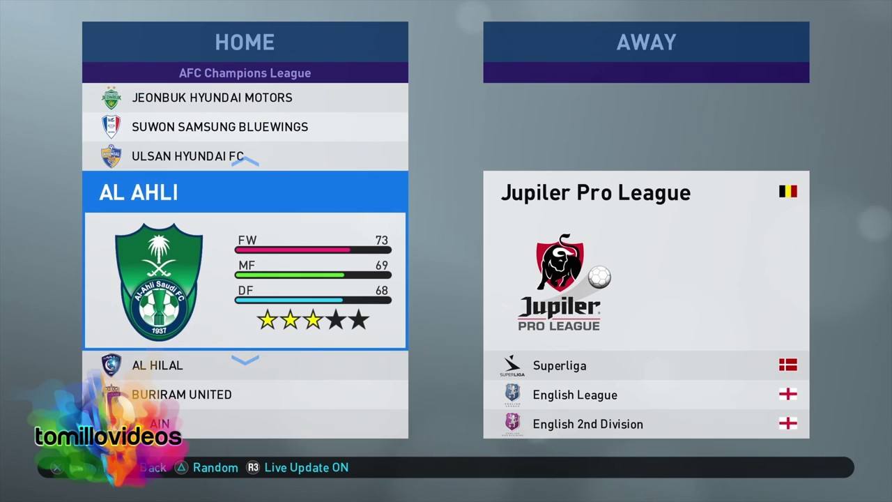 PES 2019 ALL TEAMS IN THE GAME - Todos los equipos de PES 2019