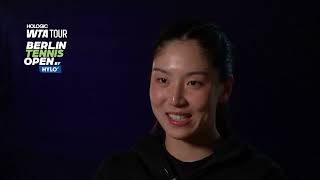 Wang Xinyu on beating world No.2 Coco Gauff: 'I've been playing great tennis'｜WTA Berlin Open｜China