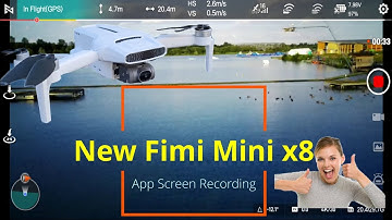 Updated Mobile App Screen Recording, New Fimi Mini x8 Drone Smooth Flight over Willen Lake England
