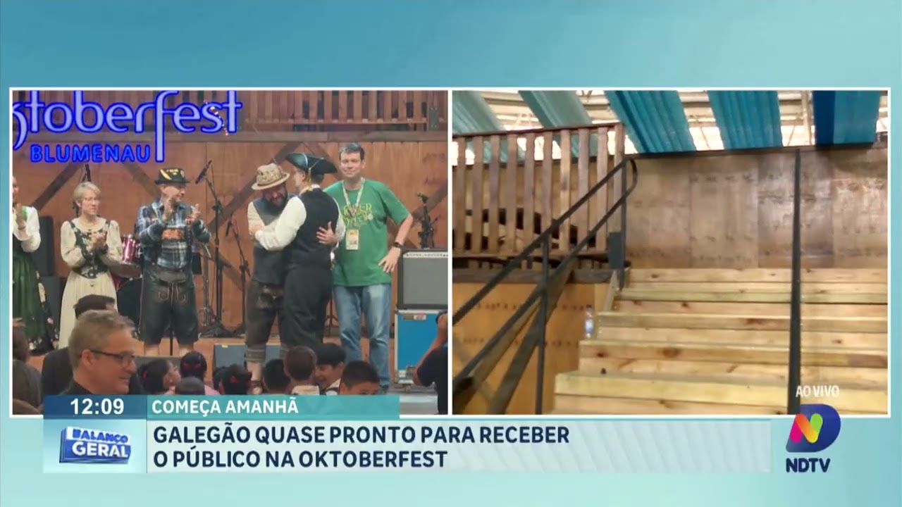 Galegão quase pronto para receber o público na Oktoberfest