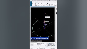 How to Create Stand Alone Bent Plate in Tekla Structure / Steel Detailing /   #teklastructures