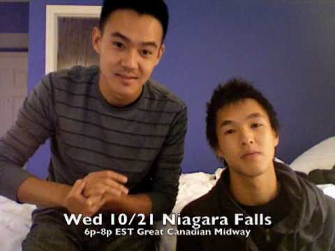 Wong Fu at Niagara Falls tomorrow!!