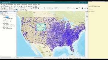 ArcMap ArcGIS Clip Data and Basemap