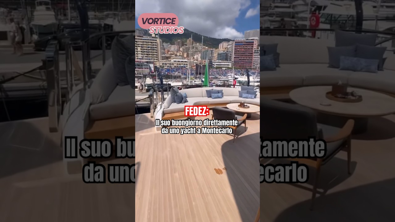 Fedez e la bella vita a Montecarlo: in uno yacht extra lusso dei suoi amici multimilionari
