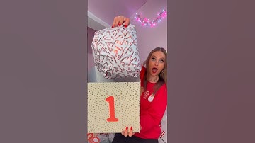 [ASMR] 12 Days of Xmas GIANT MYSTERY ADVENT CALENDAR - DAY 1!!🫢🎁 #Shorts