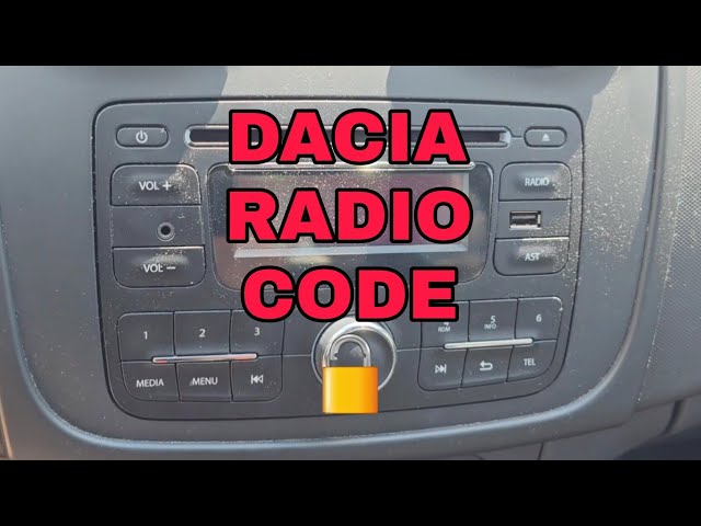 How to enter the radio code on Unlock Dacia Logan 👨‍🔧🚗 