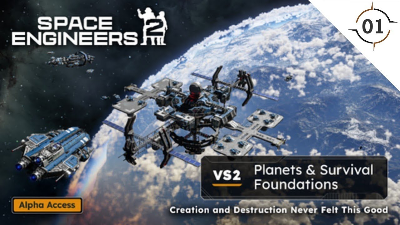 ISSO É SPACE ENGINEERS 2 VS2! 😱 Primeira Gameplay • Construção ...