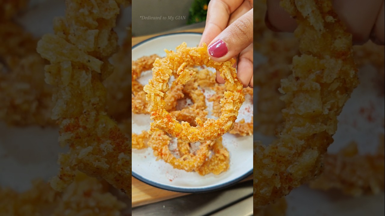 ULTIMATE Crispy Achari Onion Rings | Quick Indian Snack Idea!