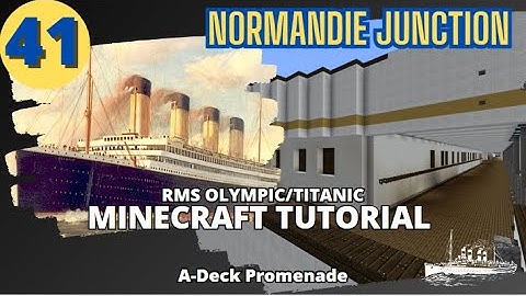 RMS Olympic/Titanic , 4:1 Scale,  Minecraft Tutorial. PART FORTY-ONE