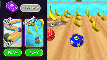 Going Balls SHUFFLE Banana Frenzy All Levels Gameplay Walkthrough Android ios