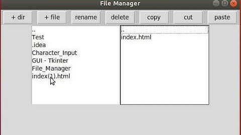 Python - File Manager