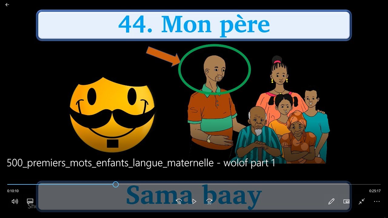 Mes 500 premiers mots et expressions en langue wolof-français : part 1/4