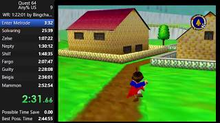 Quest 64 Speedrun | Nintendo 64 RPG - Full Game Run (Holy Magic Century / Eltale Monsters)