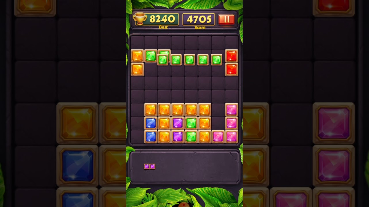 NEW !!! Block Puzzle Jewel New Best Score 8400+++ #45