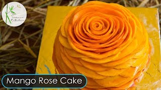 Mango Rose Cake (MRC)|Mango Layer Cake|Mango Petal Cake|Mango Cake at Home ~ By The Terrace Kitchen