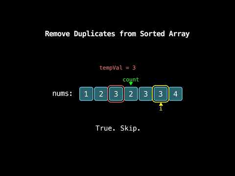 Remove Duplicates from Sorted Array | Leetcode Top Interview 150 | Step-by-Step Visual Explanation