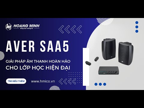 AVer SAA5 - Giải pháp âm thanh hoàn hảo cho lớp học hiện đại