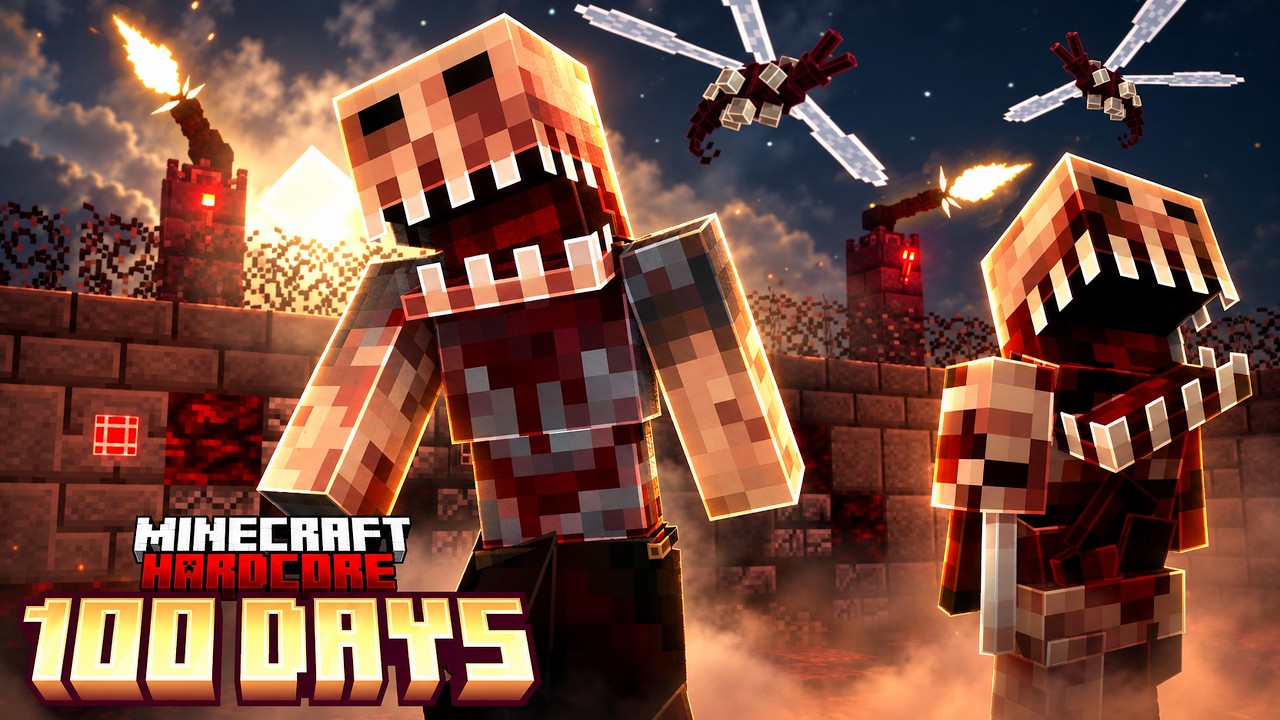 I Survived 100 Days in a DEADLY Infection in Hardcore Minecraft - YouTube