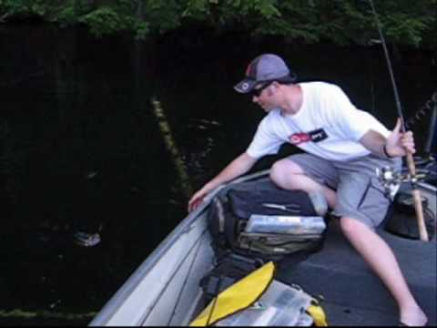 May 16, 2010 - Andrew Ragas and Jacob Saylor of www.fishing-headquarters.com spend a day fishing from lake-to-lake in pursuit of Largemouth Bass on the various lakes in Oneida County, Wisconsin.