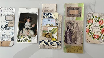 Craft with me #whatsinmybox | Random ephemera making session EP 09