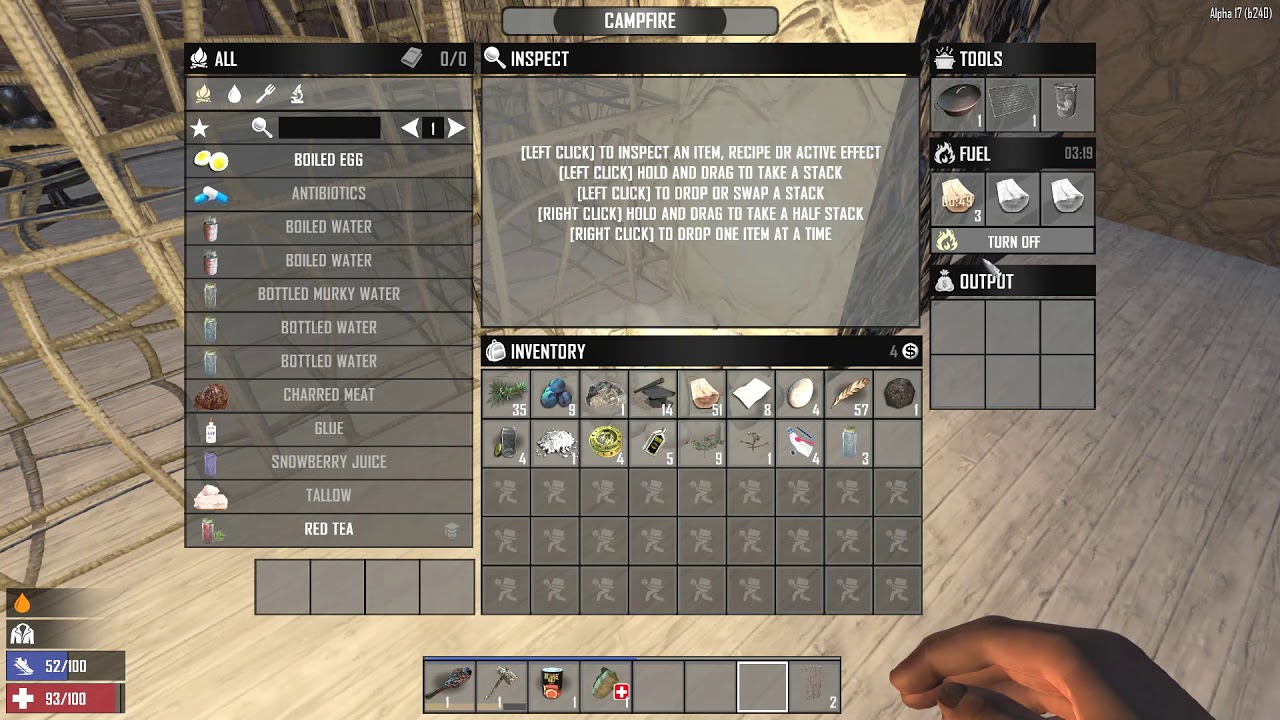 Where to put a Cooking Pot so you can use it - 7 Days to Die - YouTube