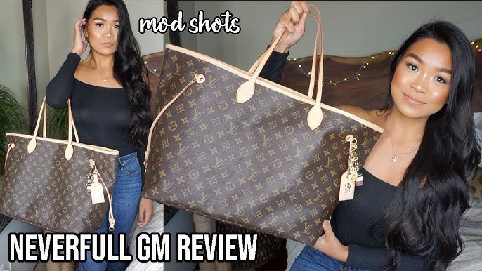 Louis Vuitton Neverfull MM vs. GM  Which one works best? #louisvuitton # neverfull #luxuryhandbags 