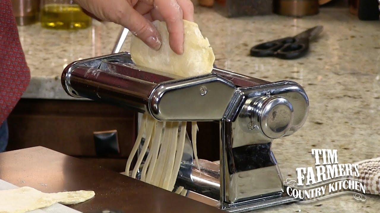 Make Your Own Noodles  How-To Roll Dough Through Pasta Maker 