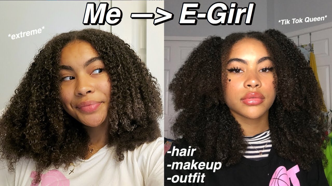Turning Myself Into A Tik Tok E Girl Extreme Transformation Youtube