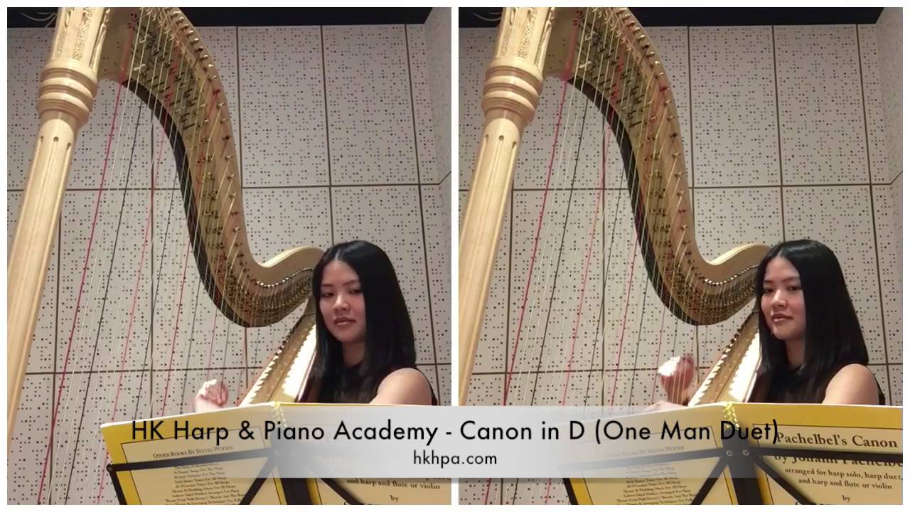 HK Harp & Piano Academy - Canon in D (One Man Duet) 豎琴版