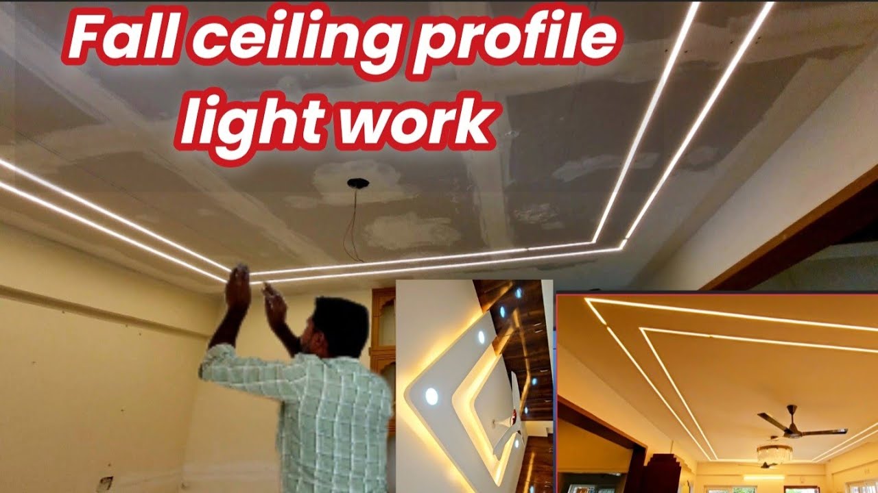 False ceiling profile light fitting