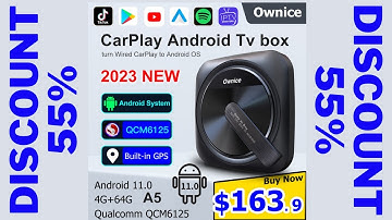 Ownice A5 carplay ai mini wireless HDMI Android 11 auto tv mystery box Spotify gps for netflix