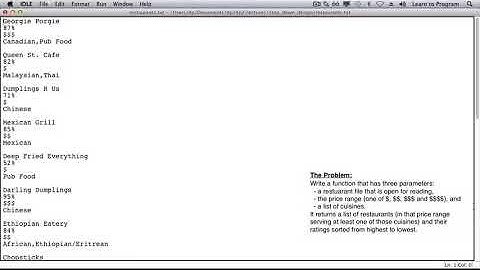 Learn to Program Crafting Quality Code 0 4 The Restaurant Recommendations Problem 243