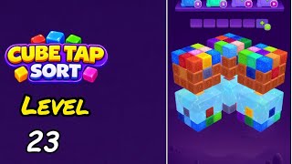 Cube Tap Sort Level 23 Walkthrough