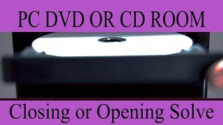 closing and opening of dvd or cd room problem solved #dvd #pc #pcproblems #howto