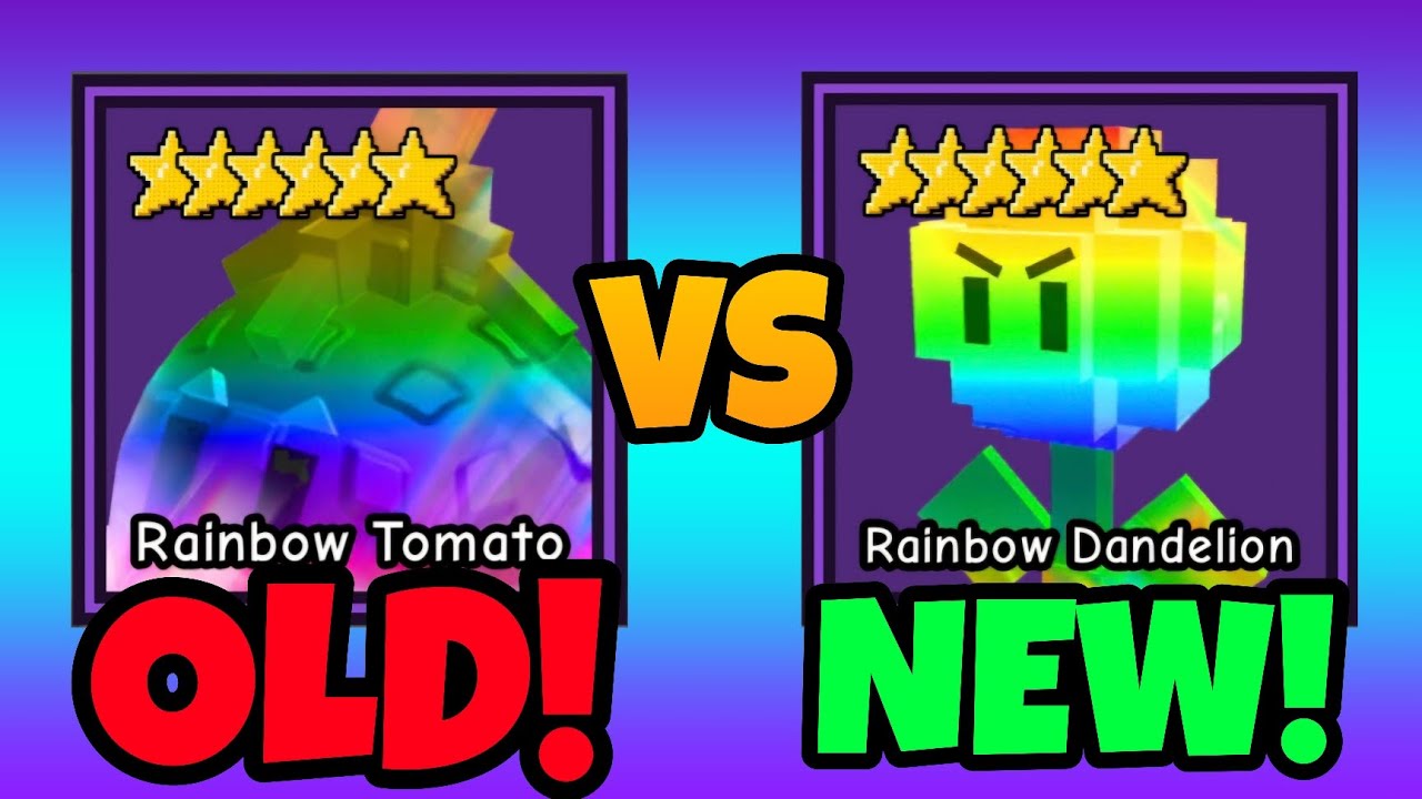 Радужный помидор против радужного одуванчика! Кто лучше стартовый юнит в защите садовых башен?