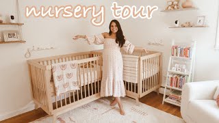 TWIN NURSERY TOUR | neutral and minimal nursery room tour