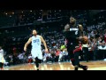 LeBron James Stares Charlotte Bench