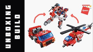 6 IN 1 COMBINER | BLAZING MARS QMAN | UNBOXING | BUILD (part 3)